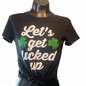 Etsy Crop Top with Green Graphic